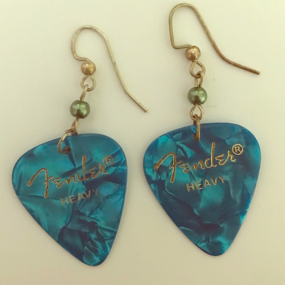Fender Heavy Guitar Pick Earrings